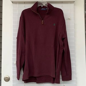 Polo Ralph Lauren XL 100% cotton half zip pullover